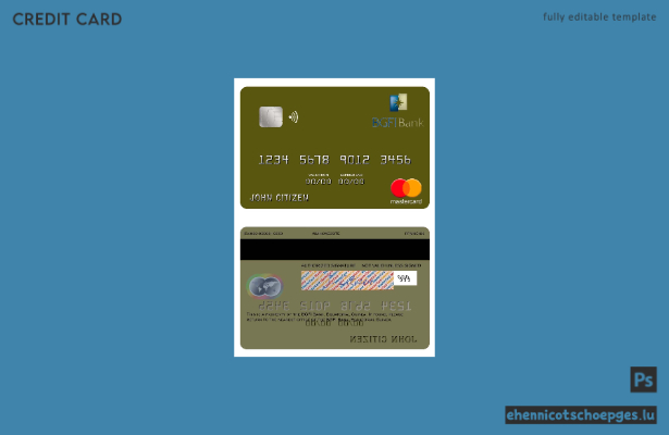 Beispielvorschau der Mastercard der BGFI Bank von Äquatorialguinea